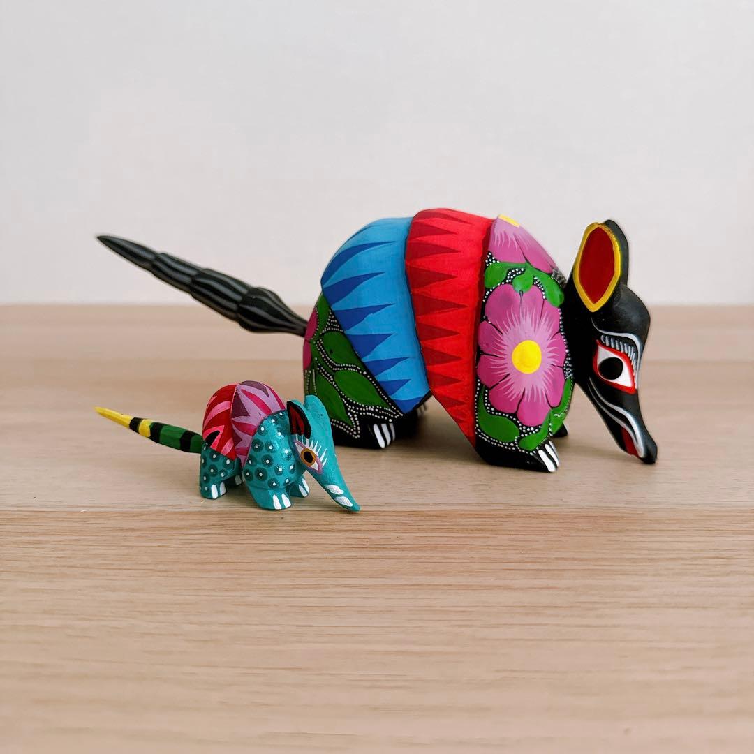 メキシコ雑貨 アレブリヘス アレブリヘ アリクイ アルマジロ バク 大小セット