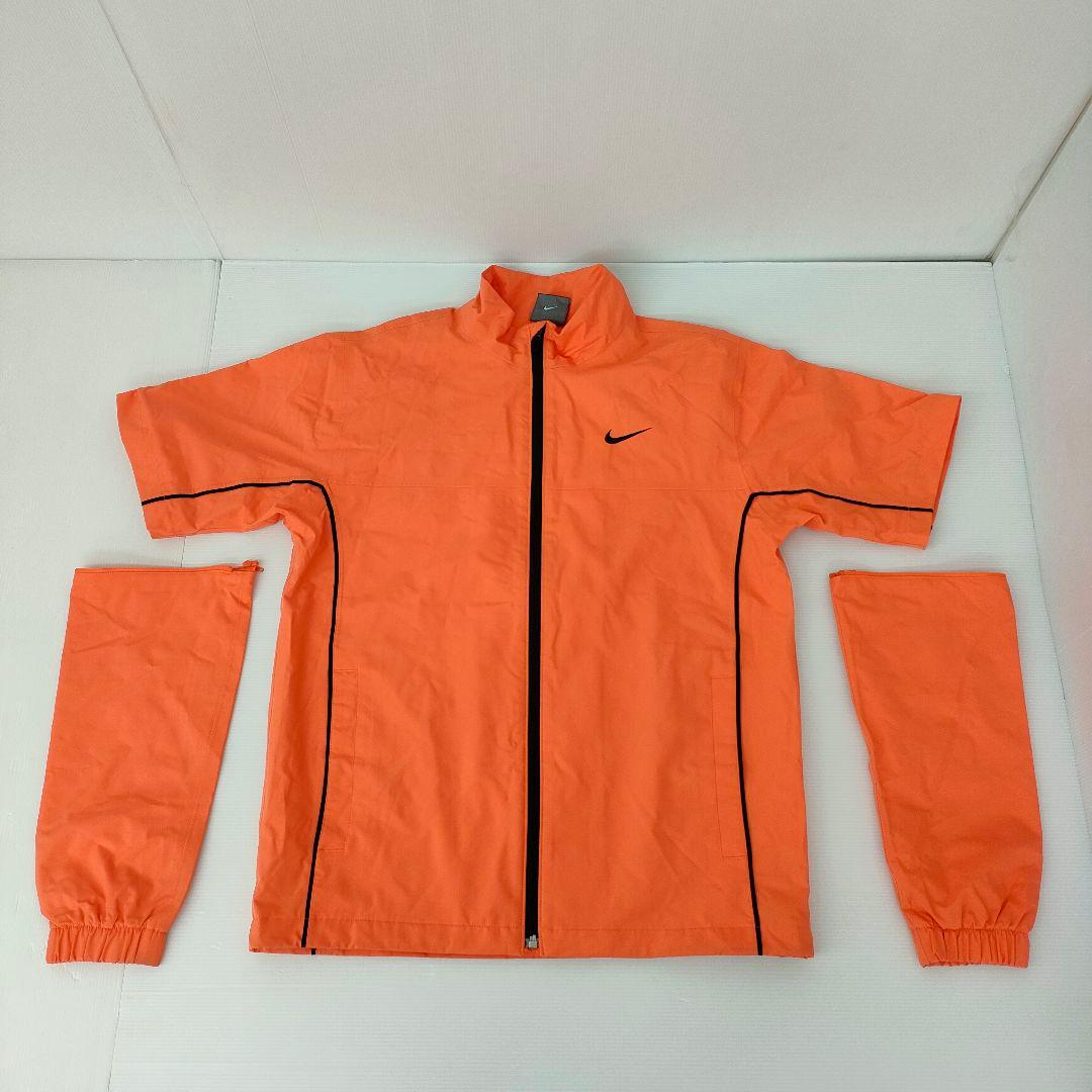 NIKE GOLF 高機能セットアップ Lサイズ オレンジ 黒 収納袋付き