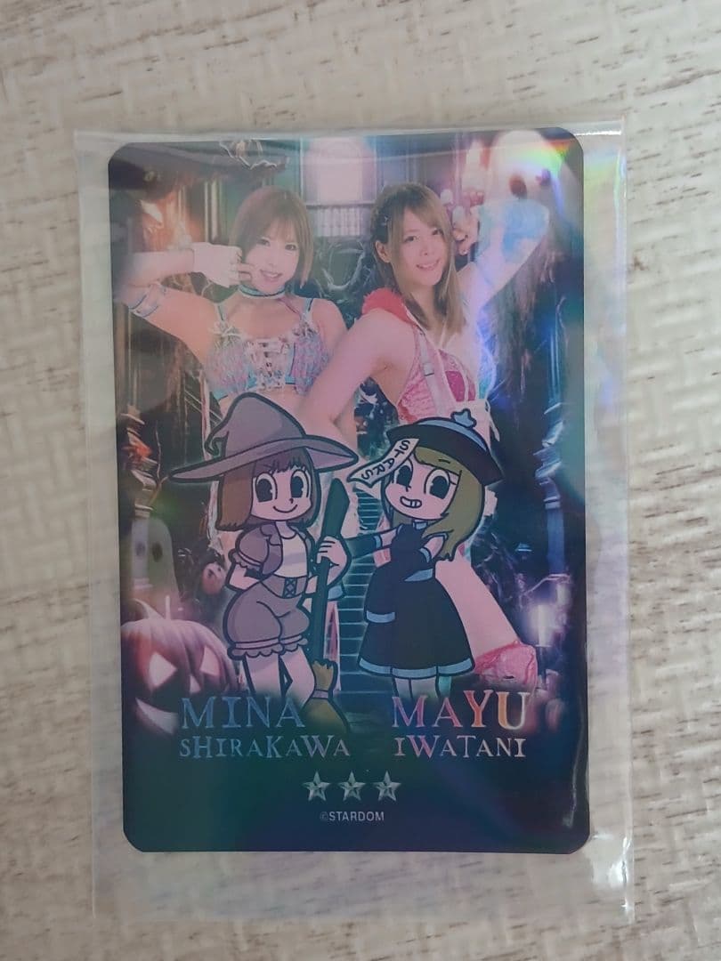 スターダム 岩谷麻優 朱里 応援タオル 2023 ポートレート カード セット