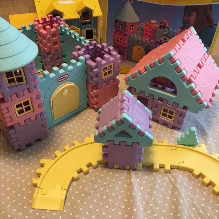 リトルタイクス　トドルドッツ　お城　パステル　ワッフルブロック
