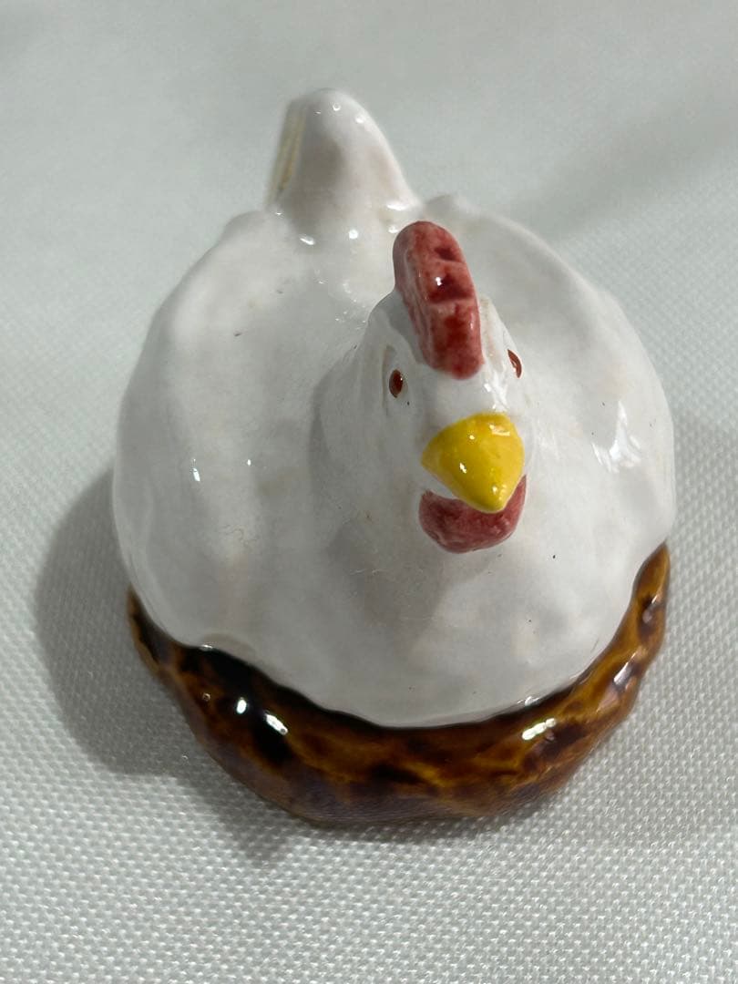 中村翠嵐作　鶏型 香合木箱付き