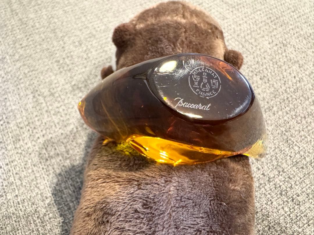 【Baccarat 】バカラ クリスタル バード ハニー（置物） ※中古箱なし