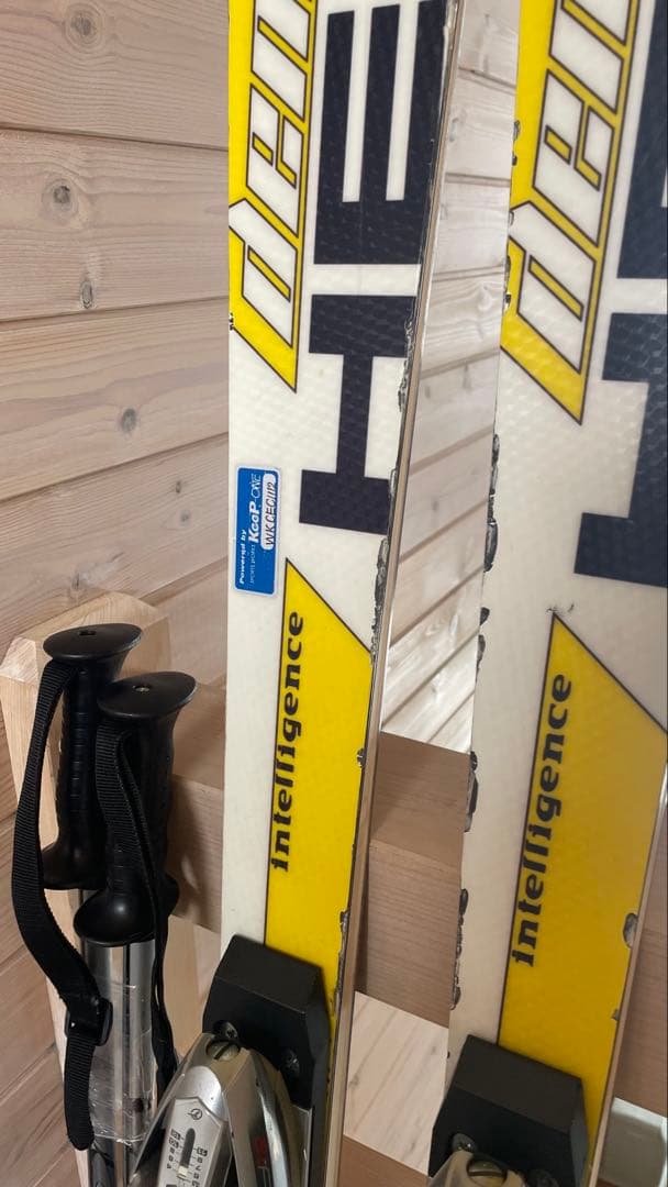 カービングスキー板大人男性161cmセット子供ジュニア HEAD女性 シニア黄色