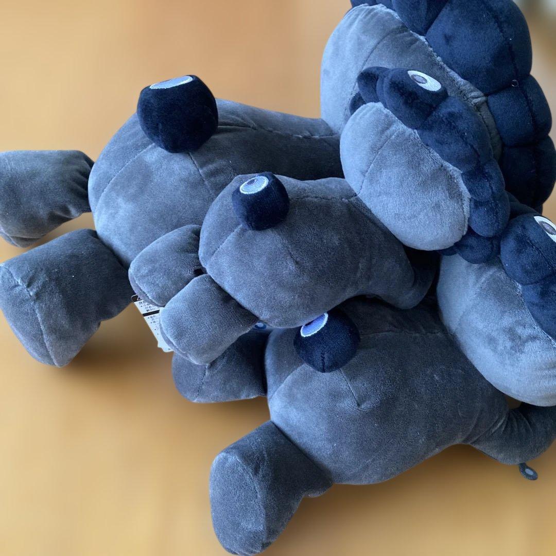 万博限定【新品/3点セット】黒ミャクミャク 這型ぬいぐるみ 黒