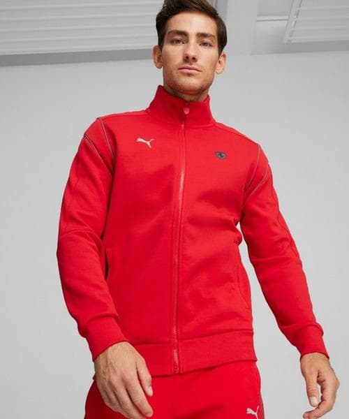 新品 PUMA × Ferrari ジャージ セットアップ S ブラック レッド