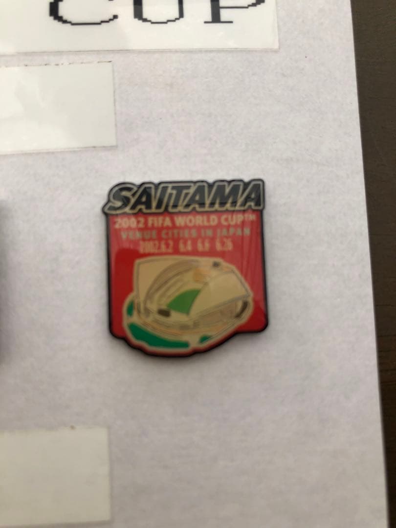 2002 FIFA 日韓WORLD CUP 記念ピンバッジ(開催ドーム１０ヶ所！