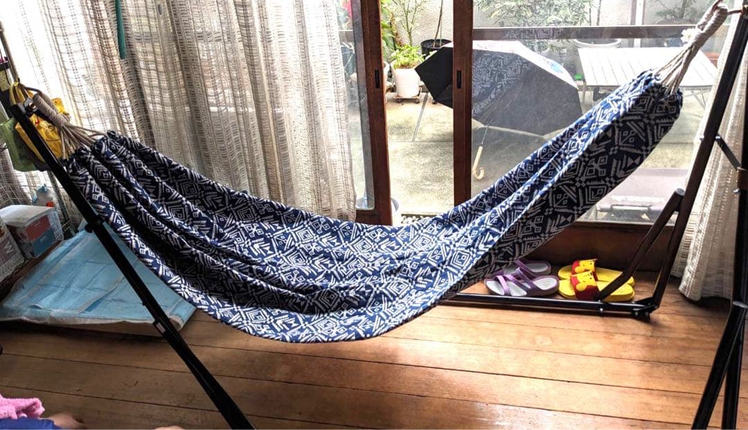 【 Sifflus 】 3way、ネイビー、おしゃれハンモック(布)