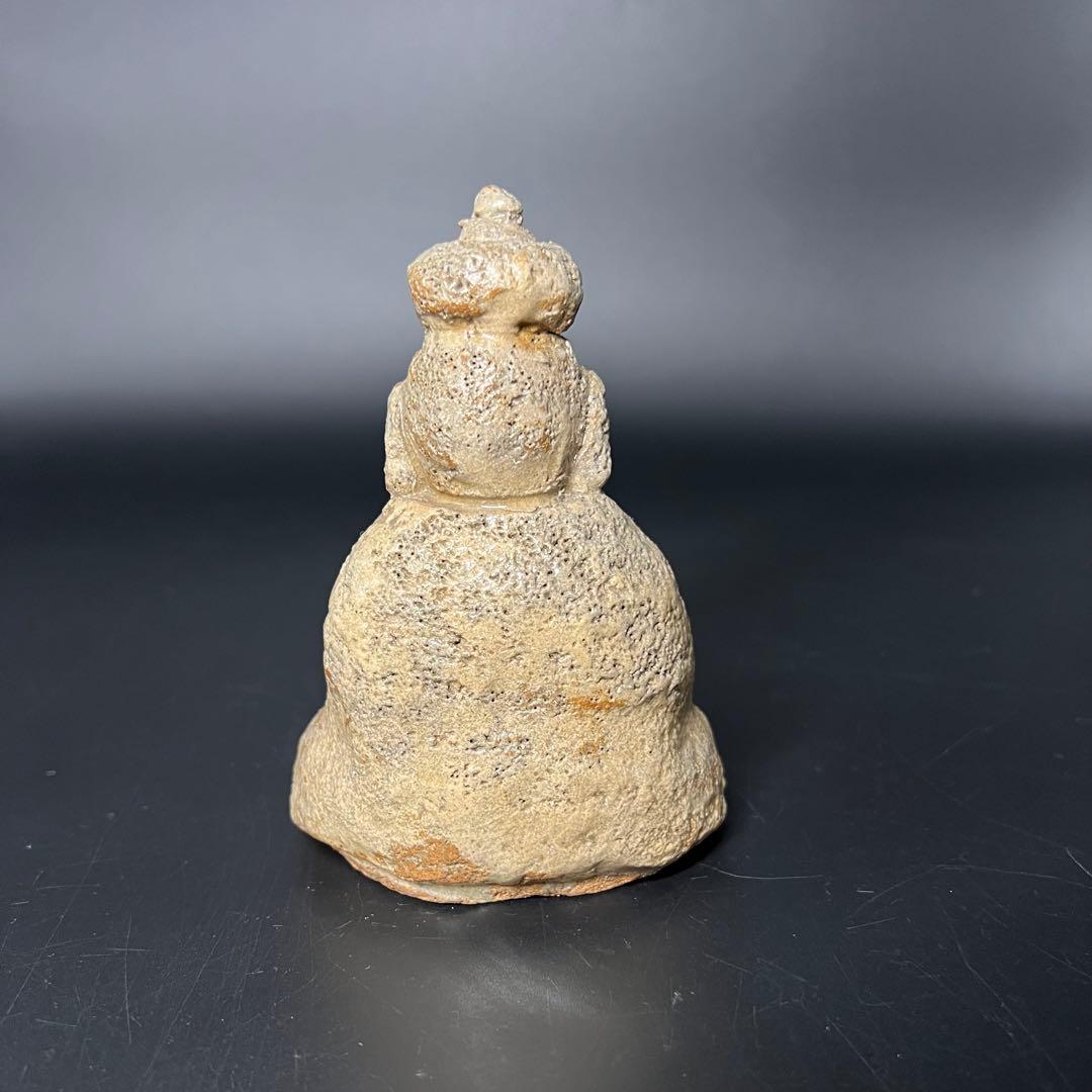 ◎古道具 庵々◎時代物 陶製 閻魔大王像 古陶 仏像 骨董品◎置物仏教美術古美術