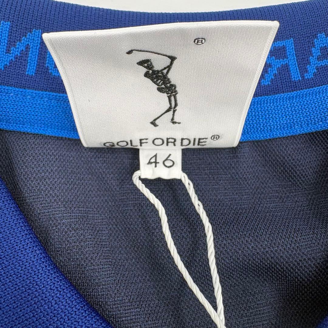 新品タグ付き　マークアンドロナ　ポロシャツ 46 M 紺 ゴルフウェア　915