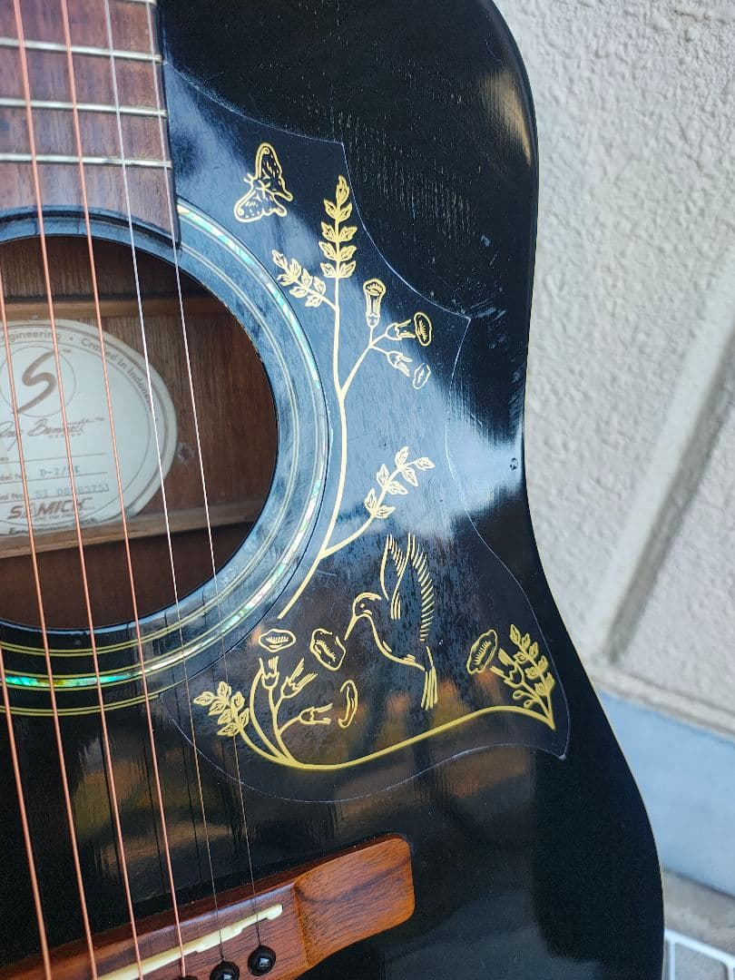 美品 Greg Bennett D-2/BK ハミングバードモデル エレアコ