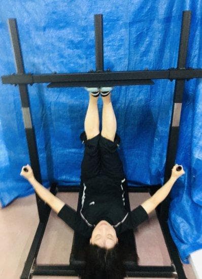 GENKI製　バーチカル・レッグプレス・マシン　５０ｍｍ径プレート用