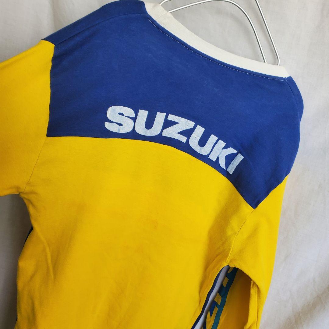希少 90s SUZUKI　モーターサイクル　ロンt 車 バイク 古着