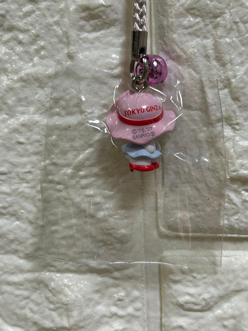 【希少】ご当地キティ 東京限定 銀座カンカン娘 根付ストラップ 未開封品