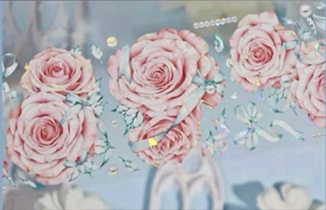 贝壳光 6cm×5m 罗莎恋曲 海外マステ　海外マスキングテープ　バラ