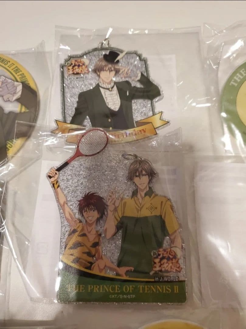 テニスの王子様 四天宝寺祭り　白石　バースデー　缶バッチ アクリルキーホルダー
