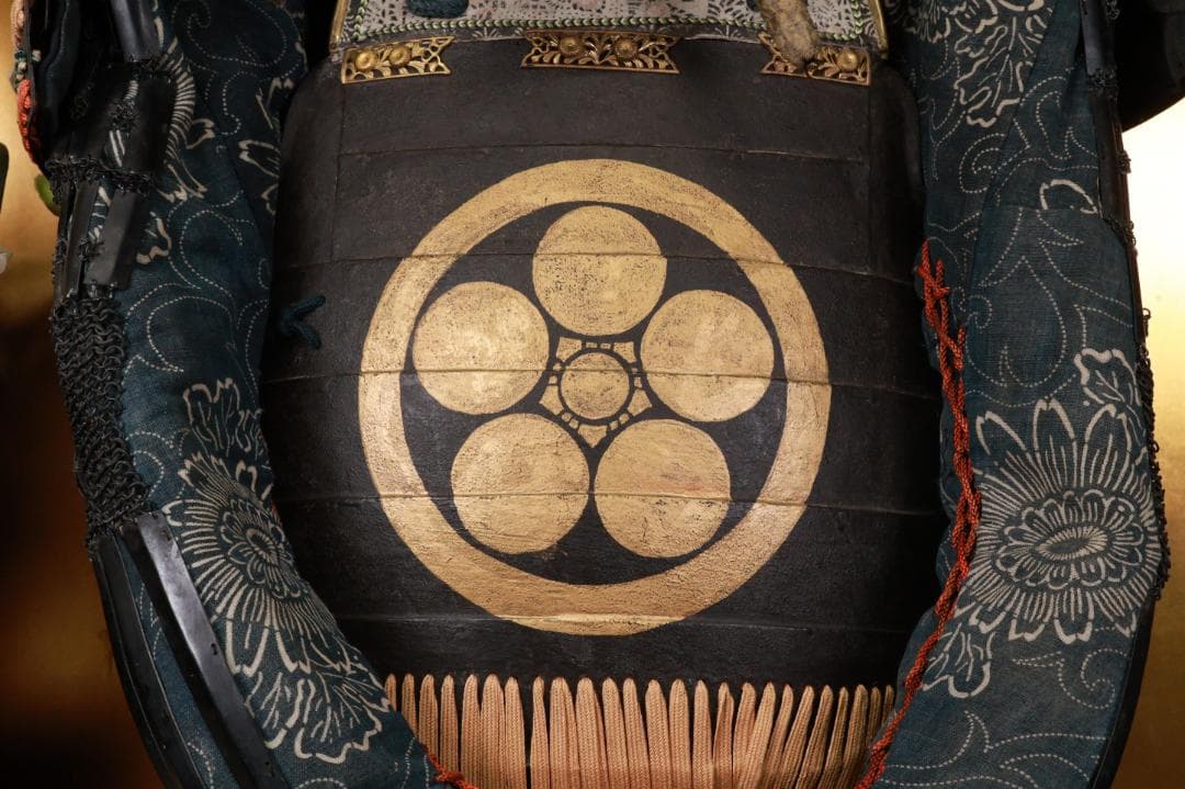 BE833　時代武具　日輪前立　鎧　甲冑一式　兜　五曜紋　鎧櫃