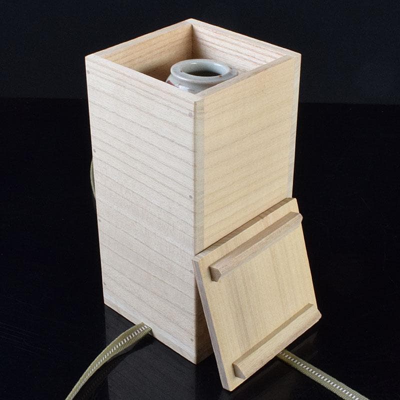 九谷焼　古九谷　赤絵花鳥文　花生　杓立　V　R9178