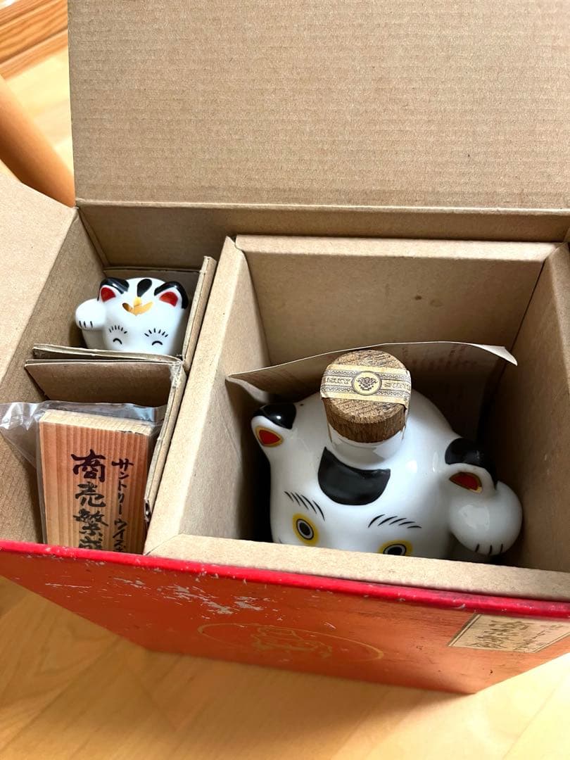 未開栓　サントリー　ウイスキー　山崎　まねき猫型ボトル　えびす　招き猫