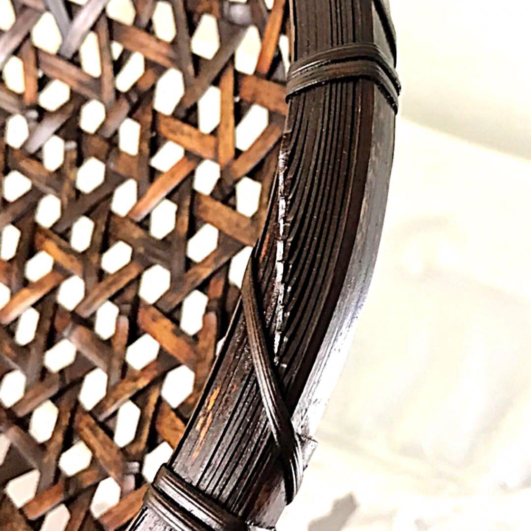 虎斑竹 盛り籠 中