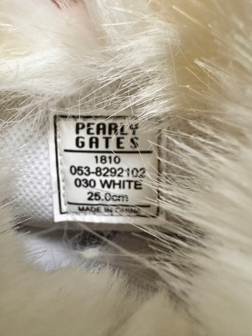 新品Pearly gates furゴルフシューズ　ブーツ　ファー