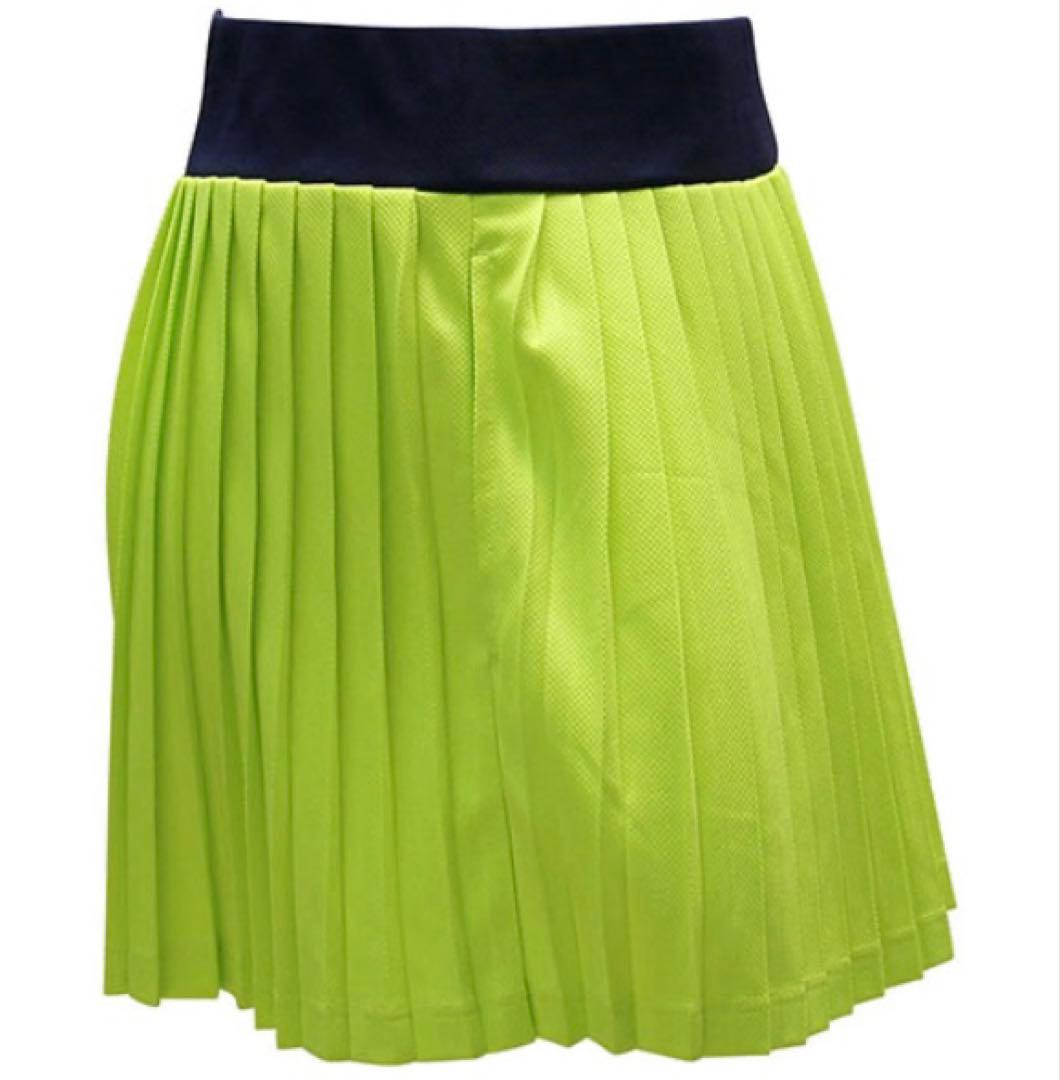 No.263 セントクリストファー 総プリーツスコート☆ライムグリーン☆