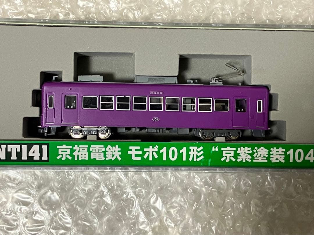 MODEMO Nゲージ NT141 京福電鉄モボ101形京紫塗装104号車 M車