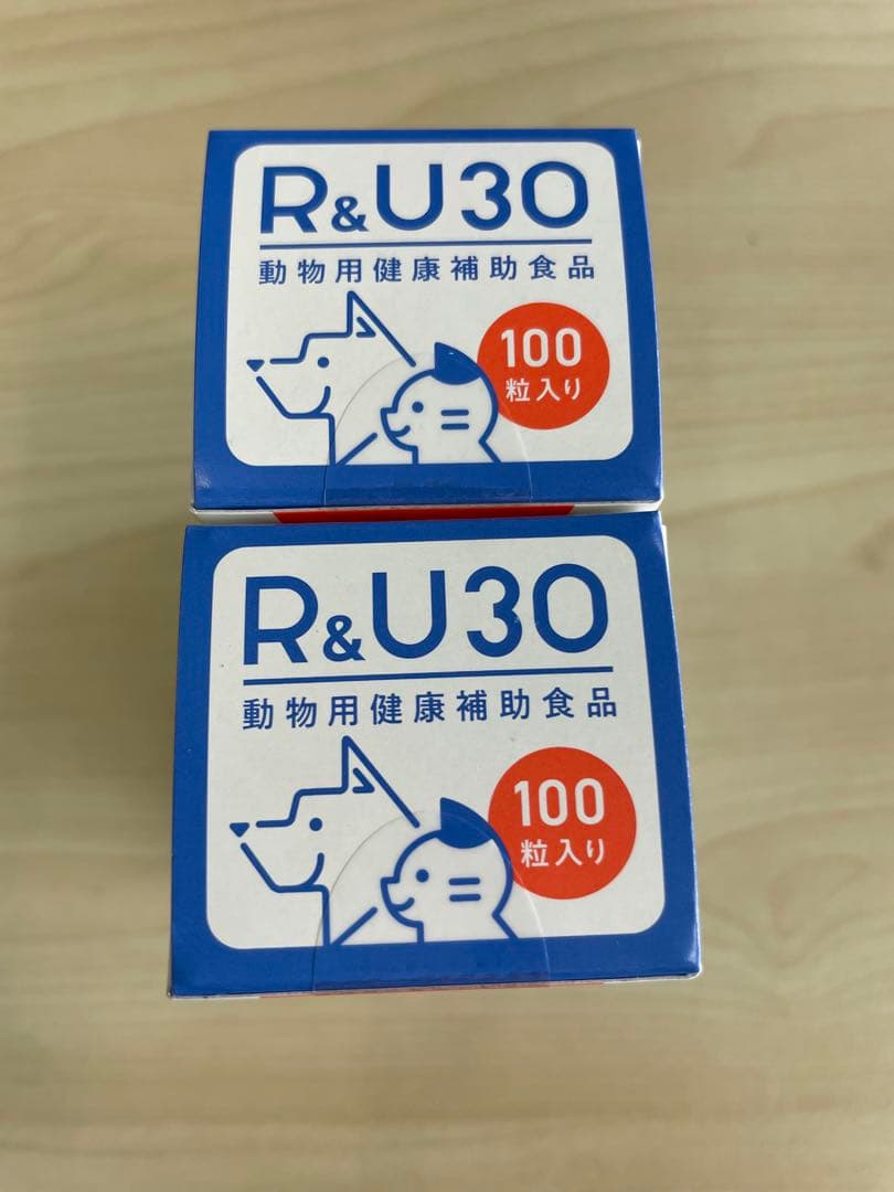 R&U30 動物用健康補助食品 100粒入り 2箱セット