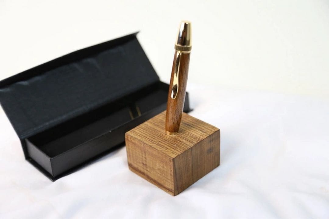 【新品】神代欅ボールペン　ペン立て　拭き漆仕上げ