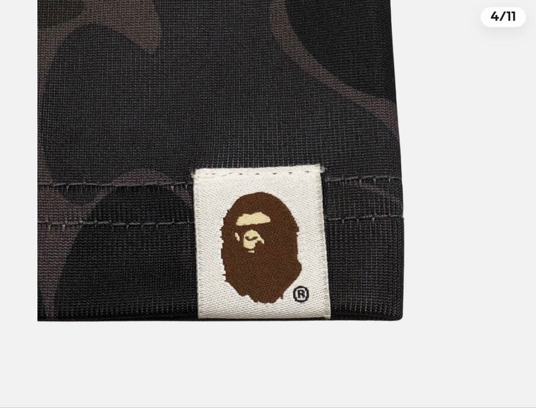 BAPE.FC PUMA blackカモフラージュシャツ