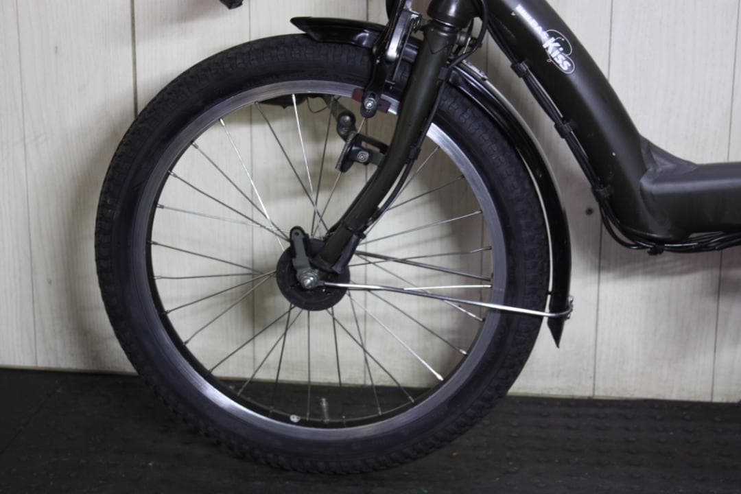 ヤマハPASKissmini X863-0002 20型大容量8.1AH無光沢緑