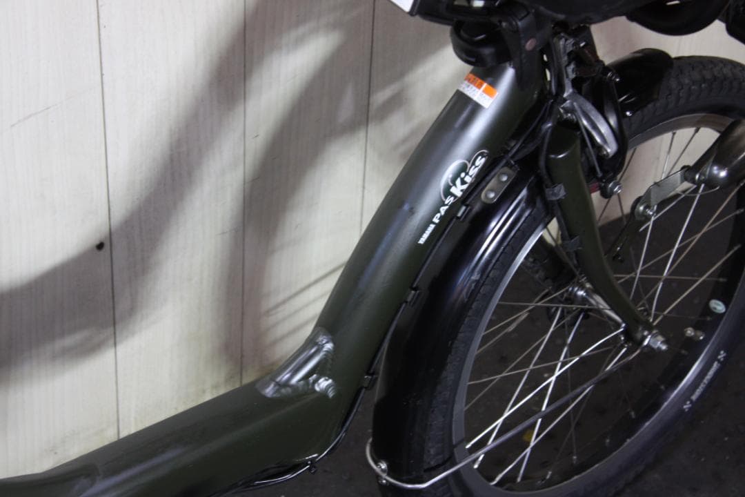 ヤマハPASKissmini X863-0002 20型大容量8.1AH無光沢緑