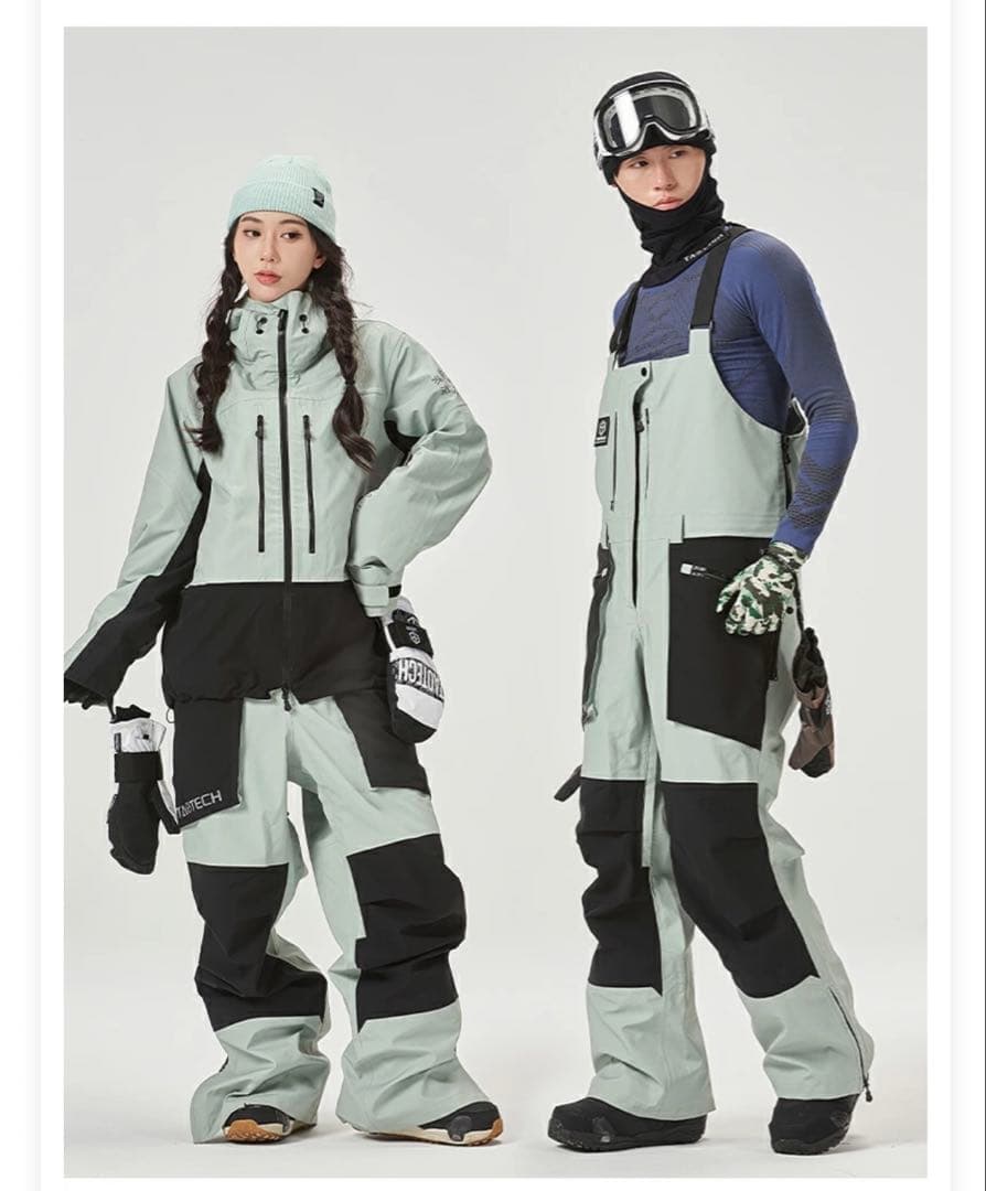 TaoTech 3Lジップアップスノージャケット&ビブパンツ　サイズL