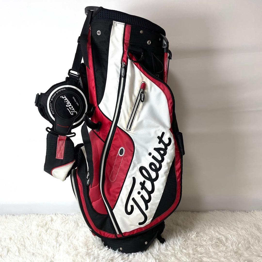 人気✨タイトリスト スタンド式キャディバッグ リュック 軽量 機能性◯ フード付