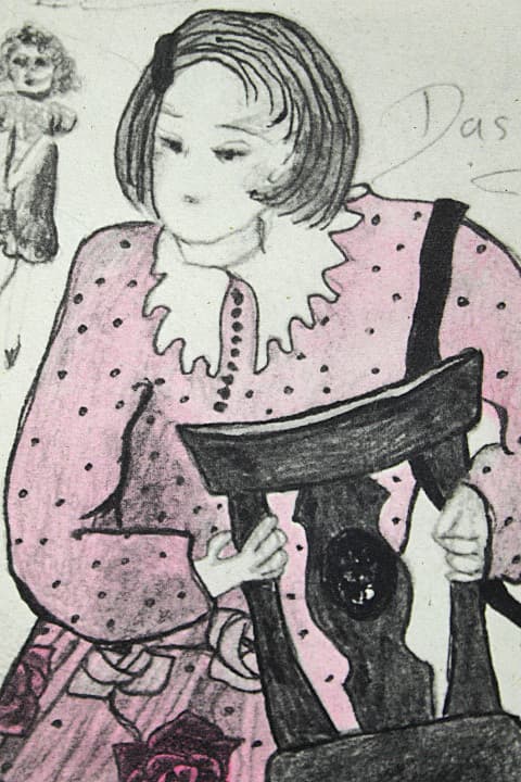 フジ子・ヘミング 【道ばたの椅子】 エッチング