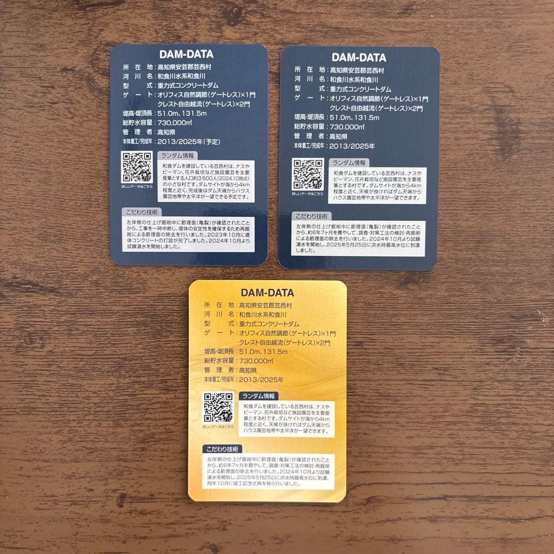 城*ぽ様 和食ダム トレーディングカード 3枚セット ver4.0 5.0 5.