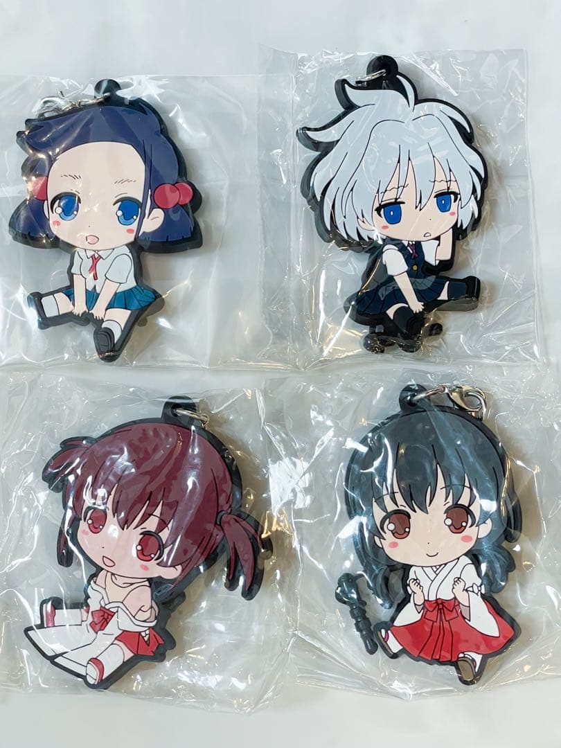 咲-Saki- ぺたん娘 ラバーストラップ ラバスト 原村和 姉帯豊音 竹井久