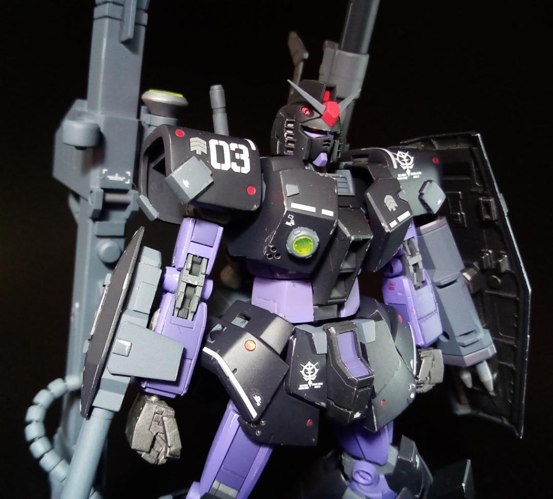 RG ガンダム ドムアーマー 黒い三連星 専用 鹵獲改修機 ガンプラ 完成品