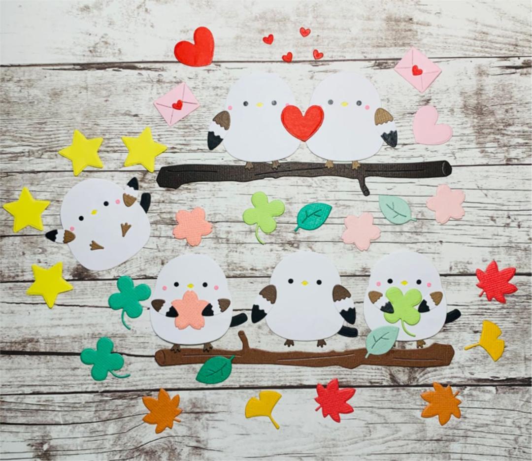 ◆オーダー用◆ダイカット シマエナガちゃん