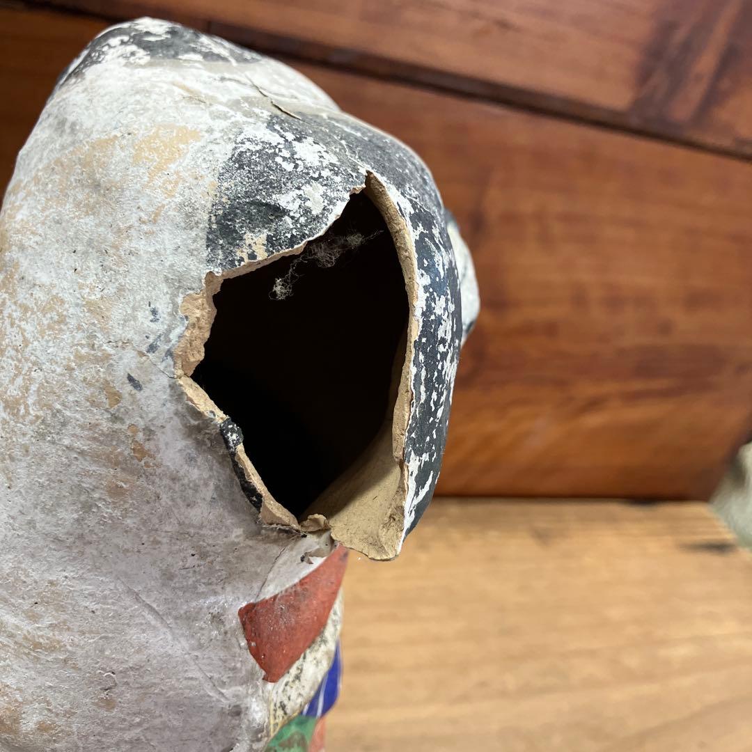 土人形　犬　縁起物　割れあり