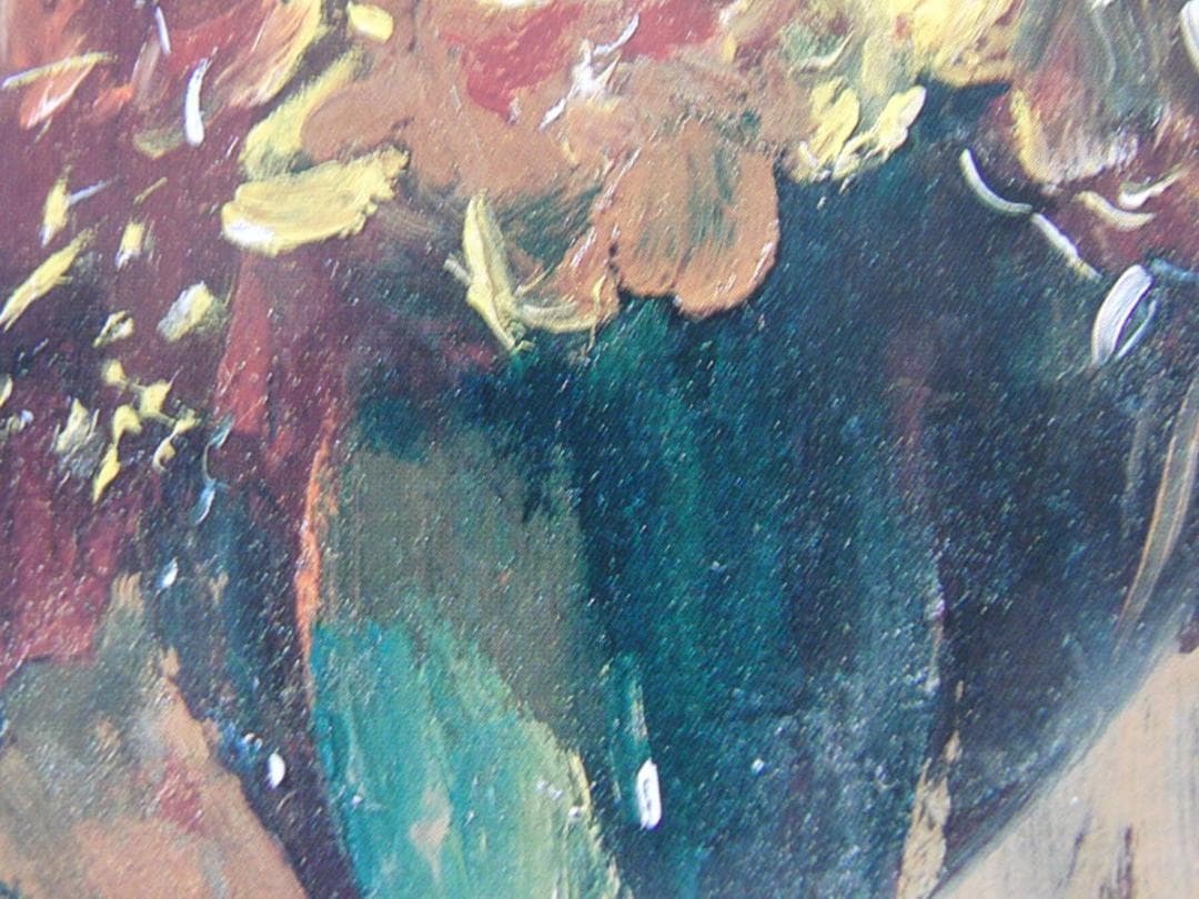 ジャン＝クロード・シェネ、【黄色いバラ】、希少な額装用画集より