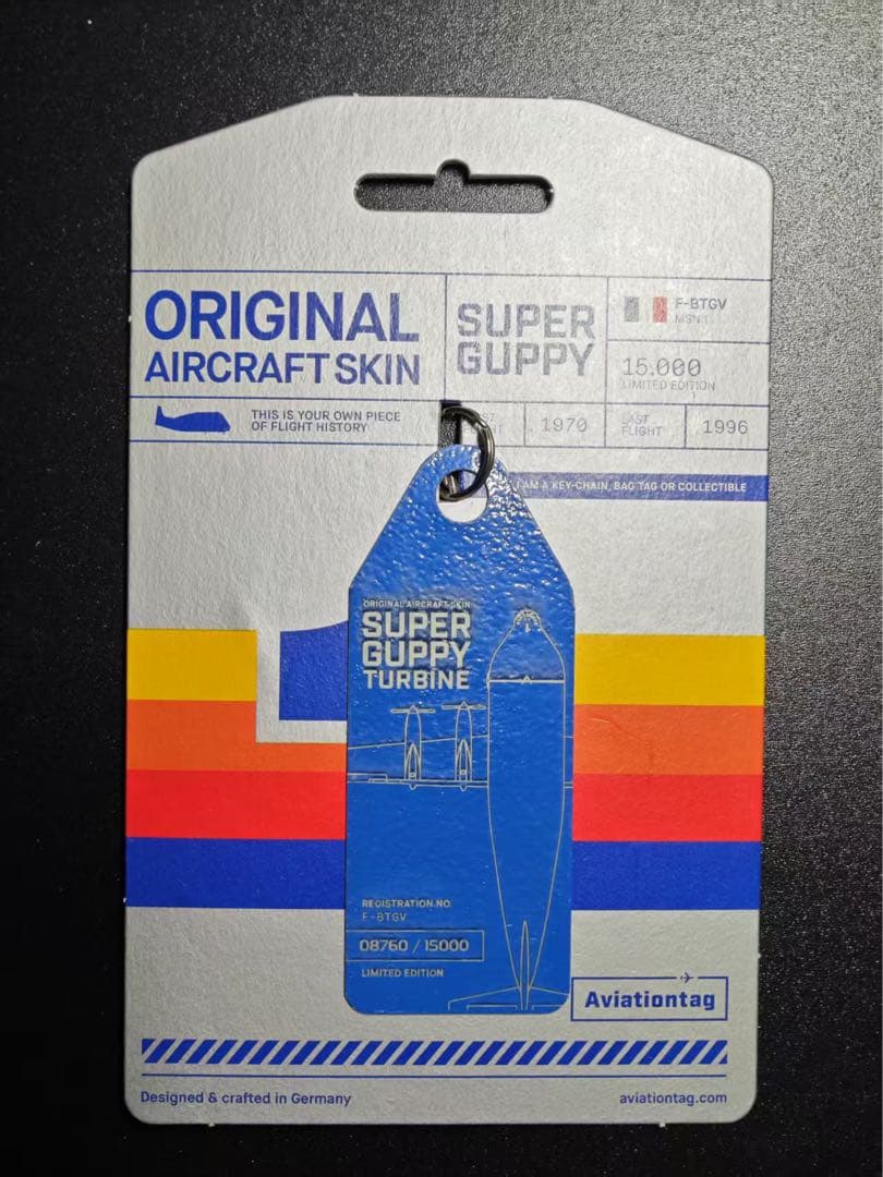 スーパーグッピー Aviationtag 青色