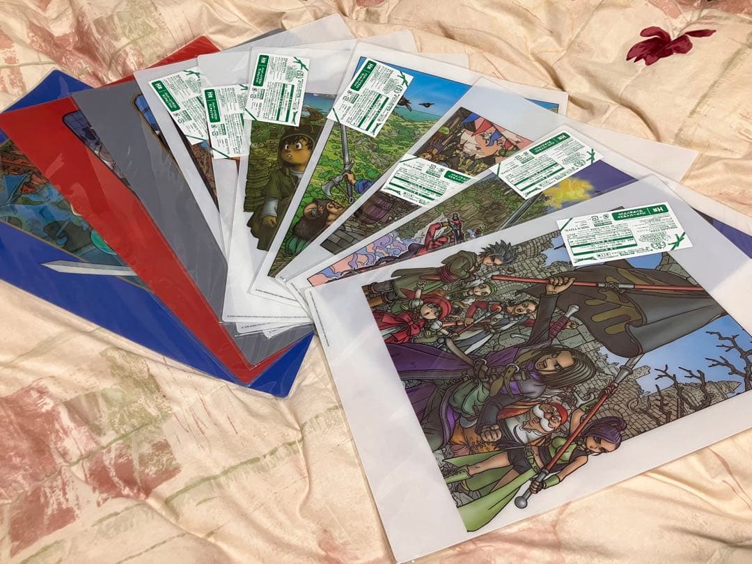 ドラゴンクエスト　ふくびき所　パッケージイラスト　ランチョンマット　全11種