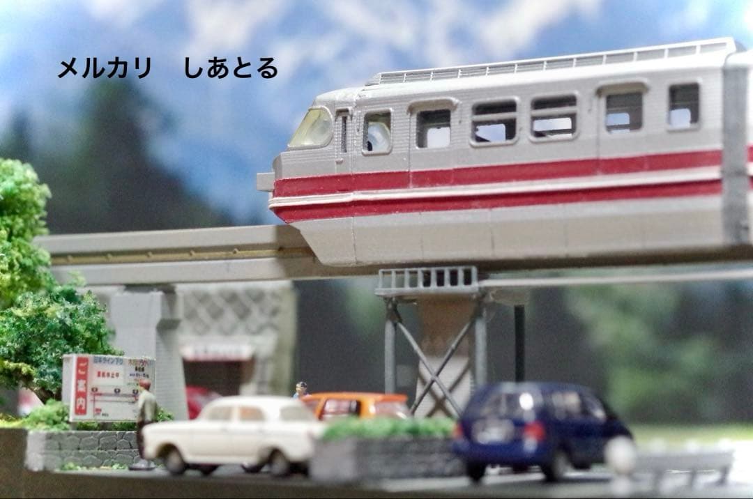 名鉄 犬山モノレール 鉄道ジオラマ展示台 ☆Nゲージ ☆鉄道模型