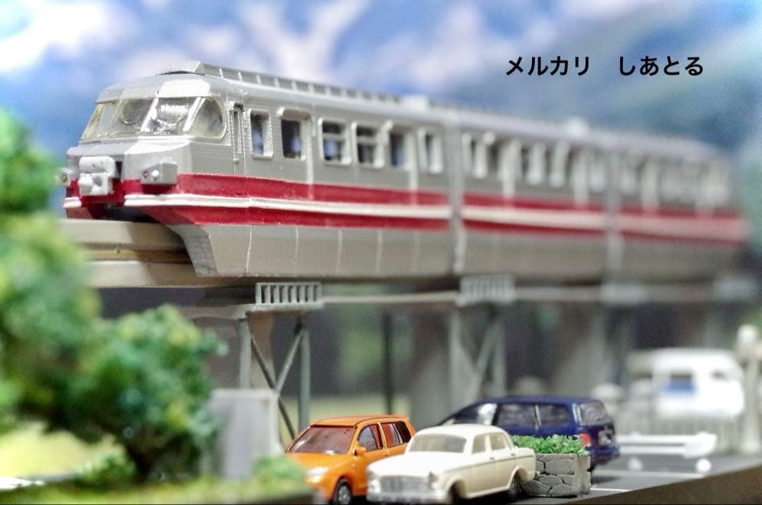 名鉄 犬山モノレール 鉄道ジオラマ展示台 ☆Nゲージ ☆鉄道模型