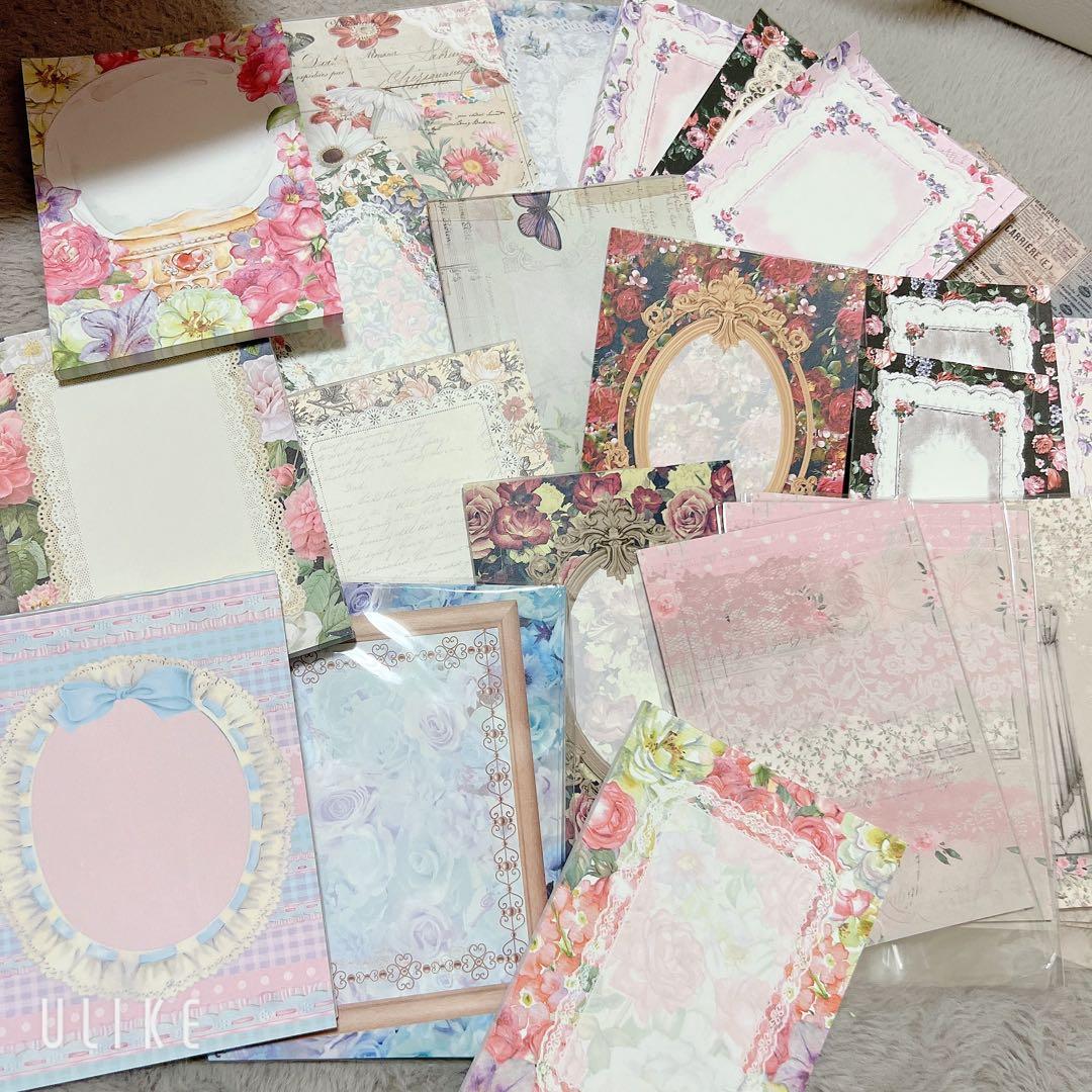 紙モノ コラージュ素材 海外メモ おすそ分けファイル まとめ売り