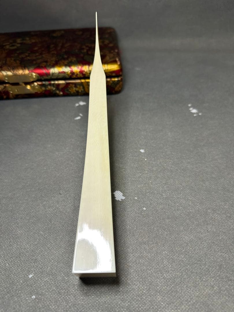 極上　高級　津軽三味線　撥　バチ　天然素材　和楽器　民謡　アンティーク　細密細工