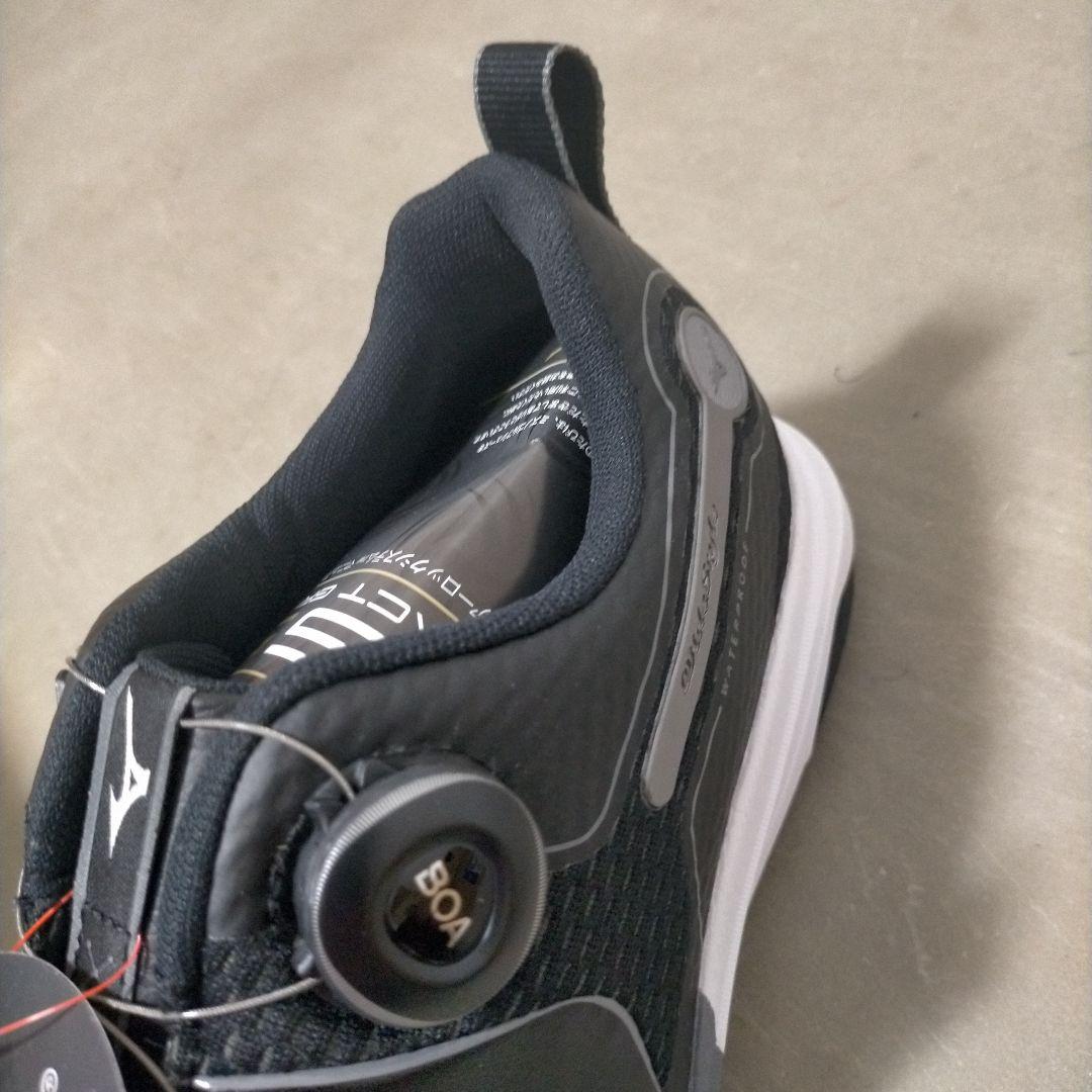 新品 未使用 26.5cm Mizuno ワイドスタイル SL ボア ブラック