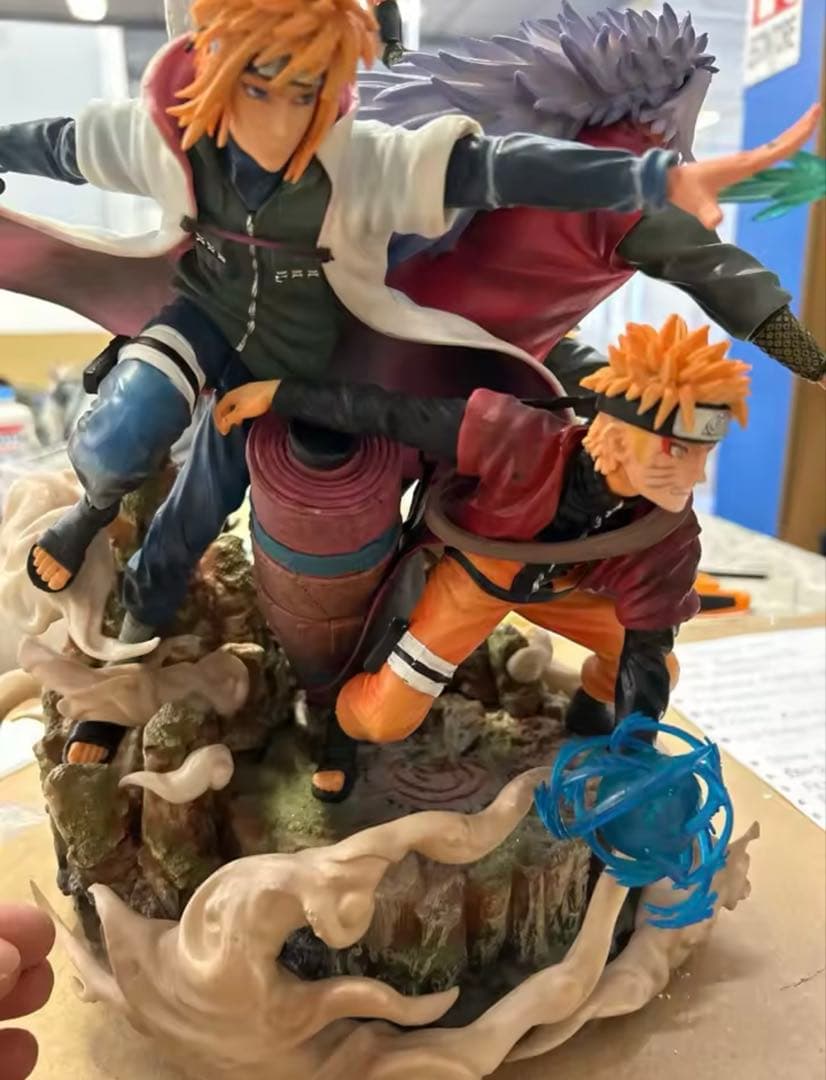 NARUTO 自来也　波風ミナト　うずまきナルト　ガレージキット　フィギュア