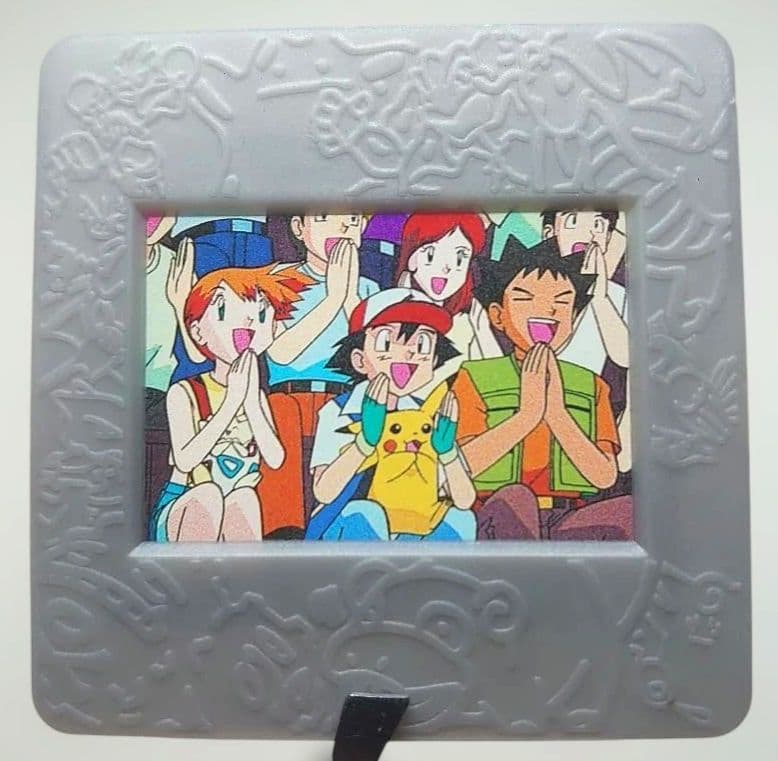 Meiji ポケモン ピクチャーフレーム　ピカチュウ　タケシ　サトシ　カスミ