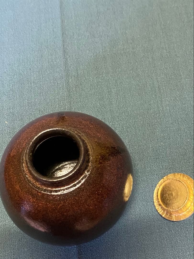 【本日限定】茶道具/茶入 笹田有祥『模 珠光文琳』平安東山 唐物 大名物